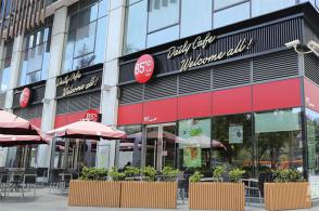 85度C餐饮店铺设计装修